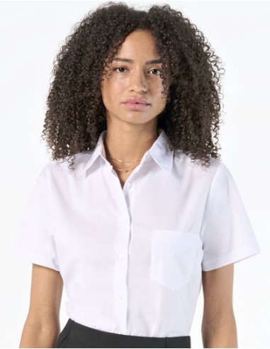 SOL-16070-Popeline-Blouse Escape Short Sleeve